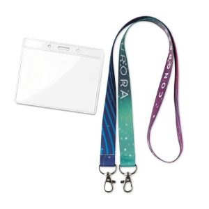 Lanyard c/ Dois Mosquetões Para Crachás