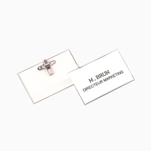 Cartão de identificação pin clip Fellowes