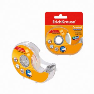 Fita adesiva cristal com desenrolador ErichKrause