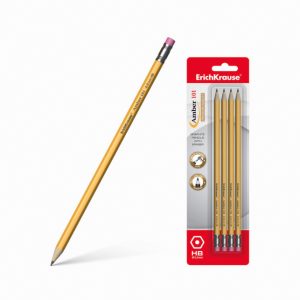 Lápis de grafite com borracha ErichKrause Amber 101