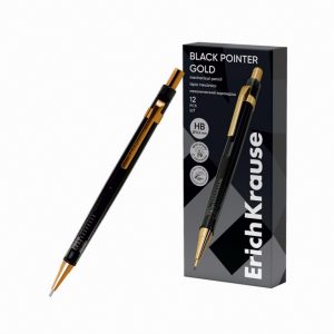 Lapiseira ErichKrause Black Pointer Gold