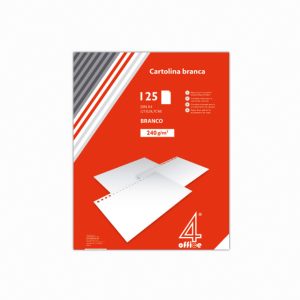 Cartolina A4 branca 4office