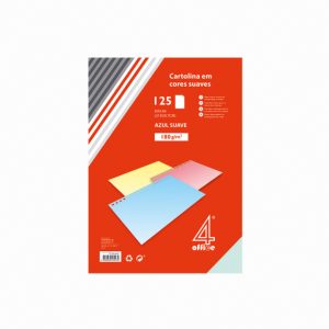 Cartolina A4 cores suaves 4office