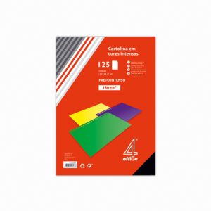Cartolina A4 cores intensas 4office