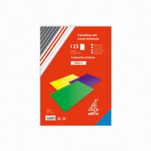 Cartolina A4 cores intensas 4office