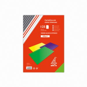 Cartolina A4 cores intensas 4office